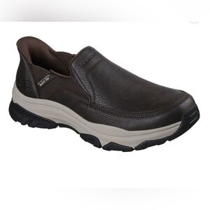 Skechers Men's Espresso Swift Fit Slip-On Loafers size 11